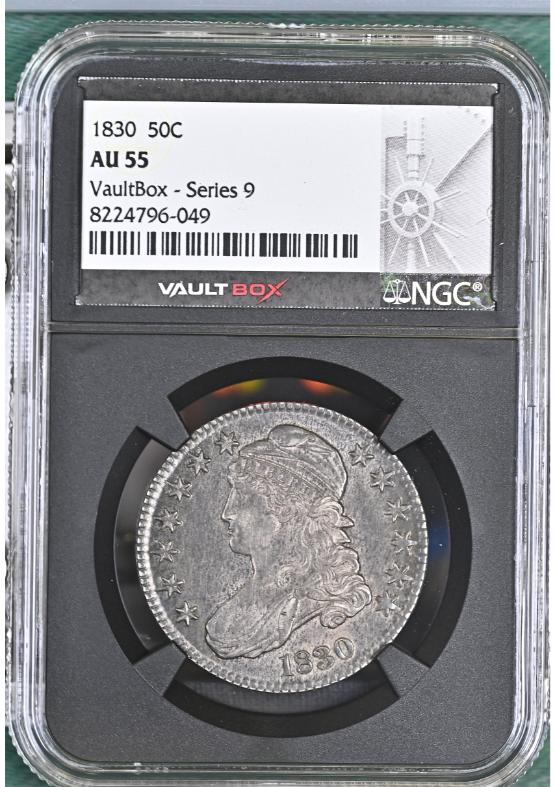 1830 50C NGC AU55 FRONT