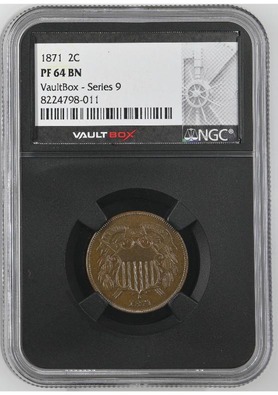 1871 2C NGC PF64BN FRONT
