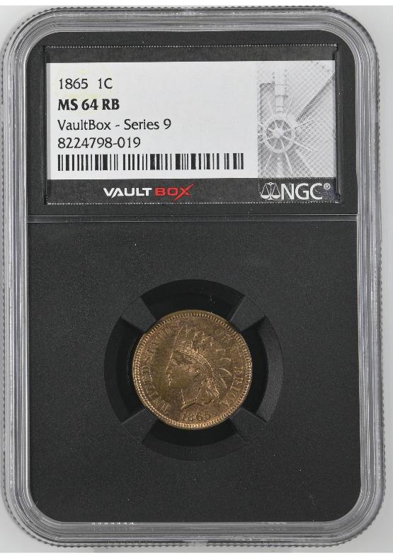 1865 1C NGC MS64RB FRONT