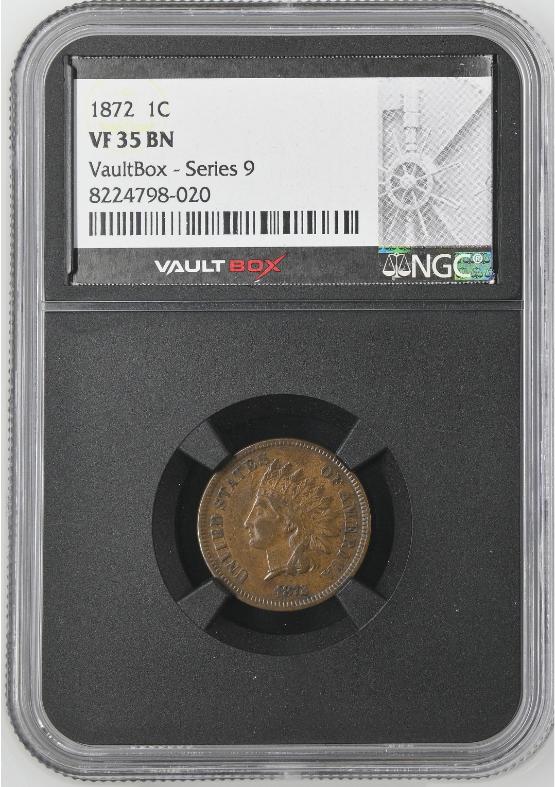 1872 1C NGC VF35BN FRONT
