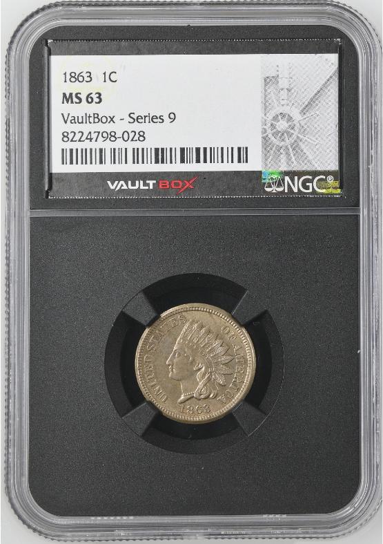 1863 1C NGC MS63 FRONT