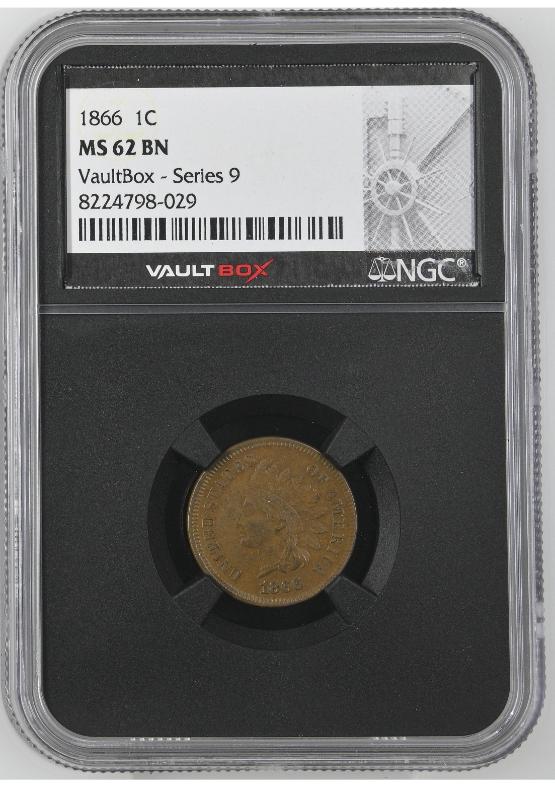 1866 1C NGC MS62BN FRONT