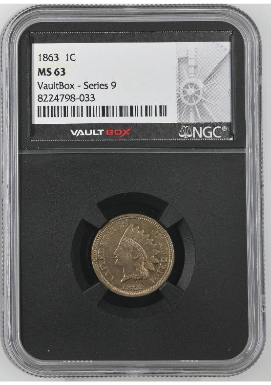 1863 1C NGC MS63 FRONT