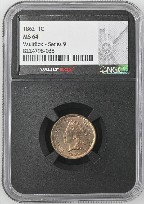 1862 1C NGC MS64 FRONT