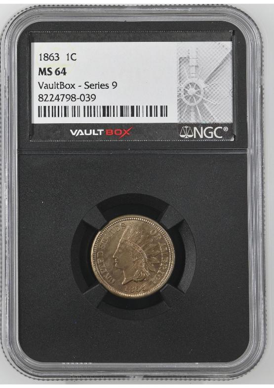 1863 1C NGC MS64 FRONT