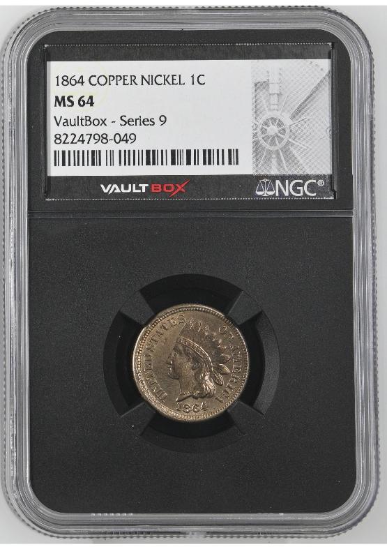 1864 COPPER NICKEL 1C NGC MS64 FRONT
