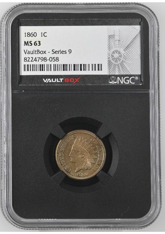 1860 1C NGC MS63 FRONT