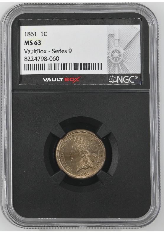 1861 1C NGC MS63 FRONT