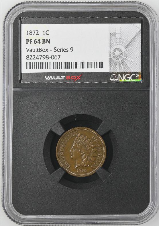 1872 1C NGC PF64BN FRONT