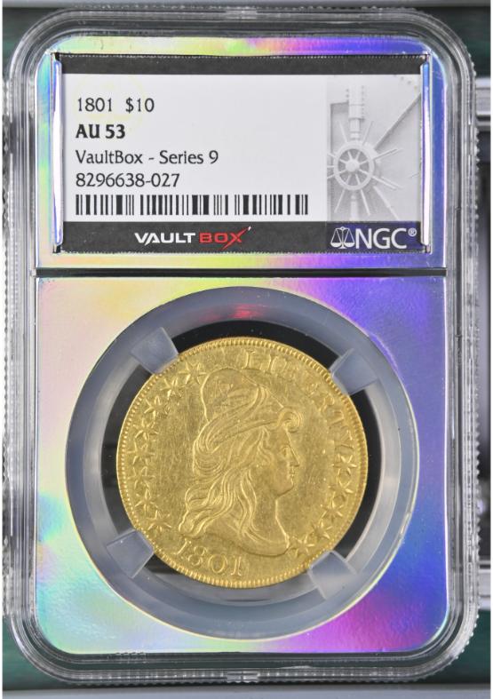 1801 G$10 NGC AU53 FRONT