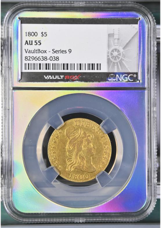 1800 G$5 NGC AU55 FRONT