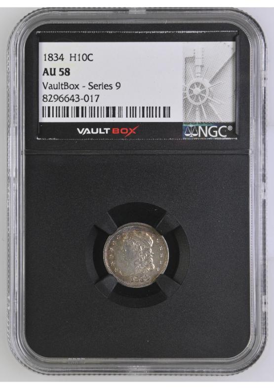 1834 H10C NGC AU58 FRONT