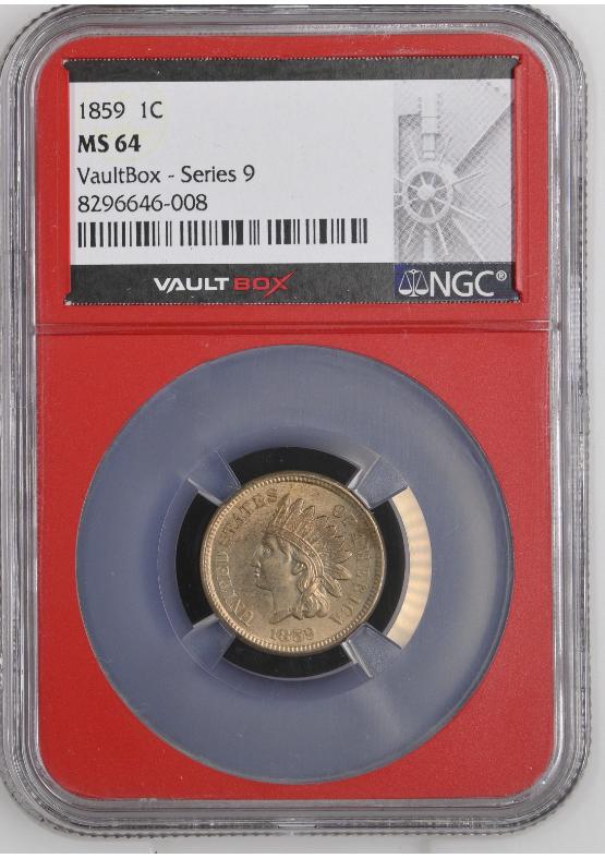 1859 1C NGC MS64 FRONT