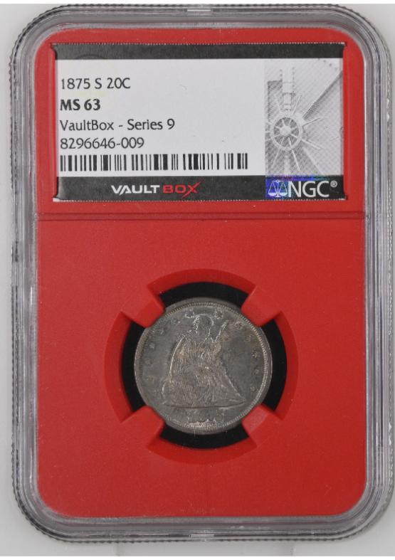 1875-S 20C NGC MS63 FRONT