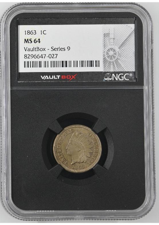 1863 1C NGC MS64 FRONT