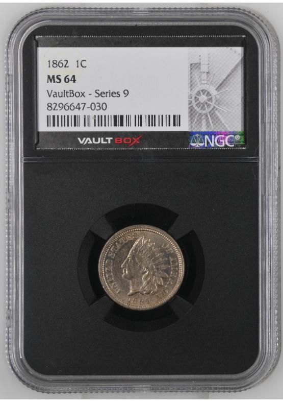 1862 1C NGC MS64 FRONT