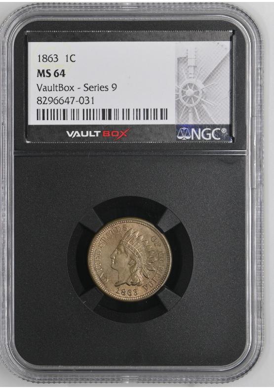 1863 1C NGC MS64 FRONT