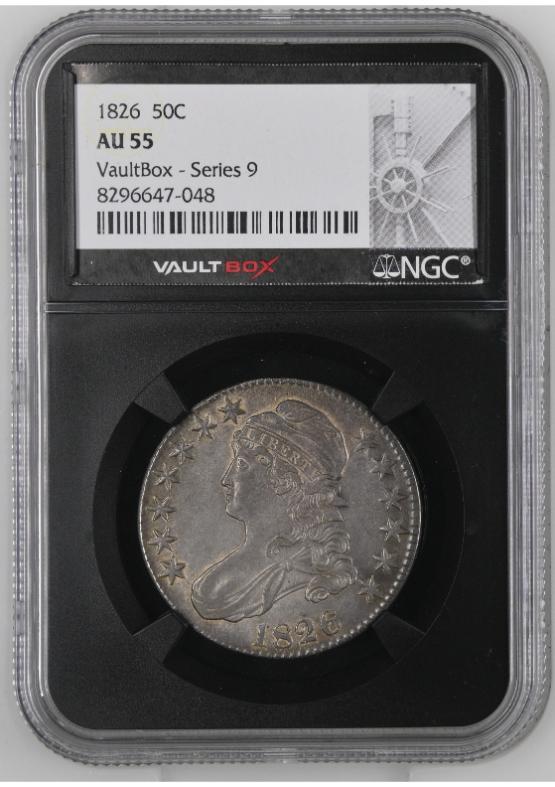 1826 50C NGC AU55 FRONT