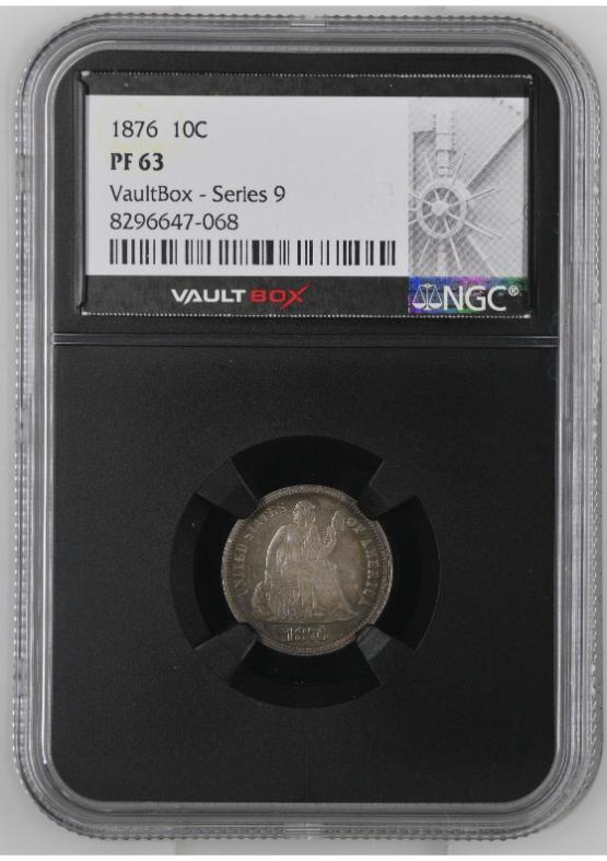 1876 10C NGC PF63 FRONT