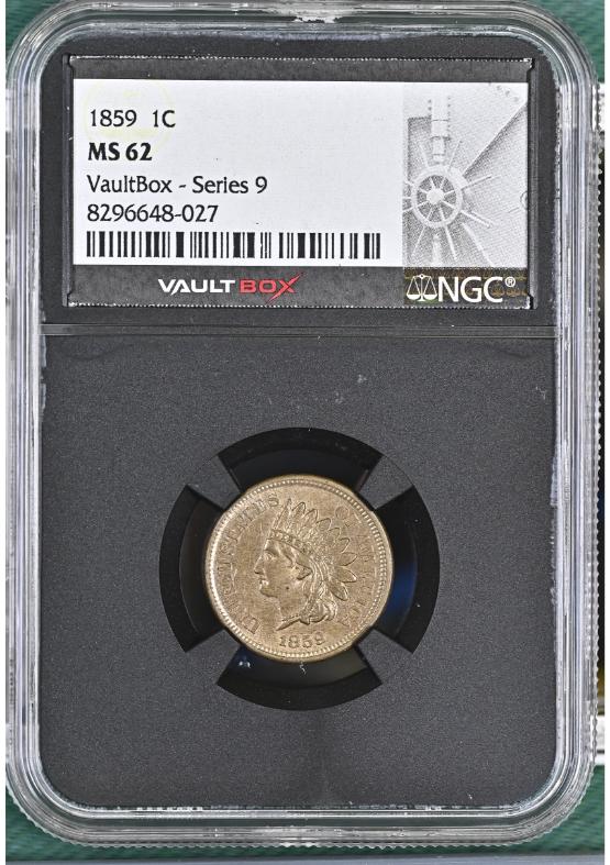 1859 1C NGC MS62 FRONT