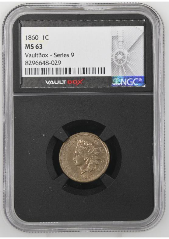 1860 1C NGC MS63 FRONT