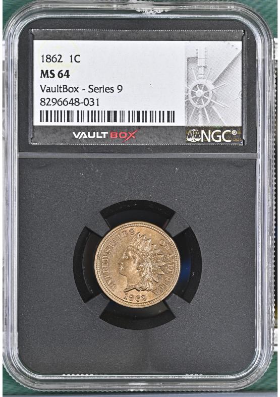 1862 1C NGC MS64 FRONT
