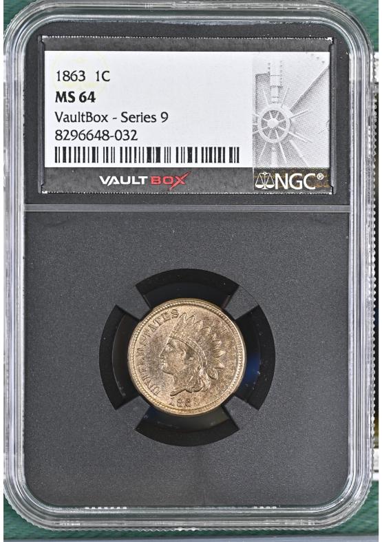 1863 1C NGC MS64 FRONT
