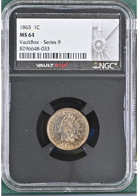 1863 1C NGC MS64 FRONT