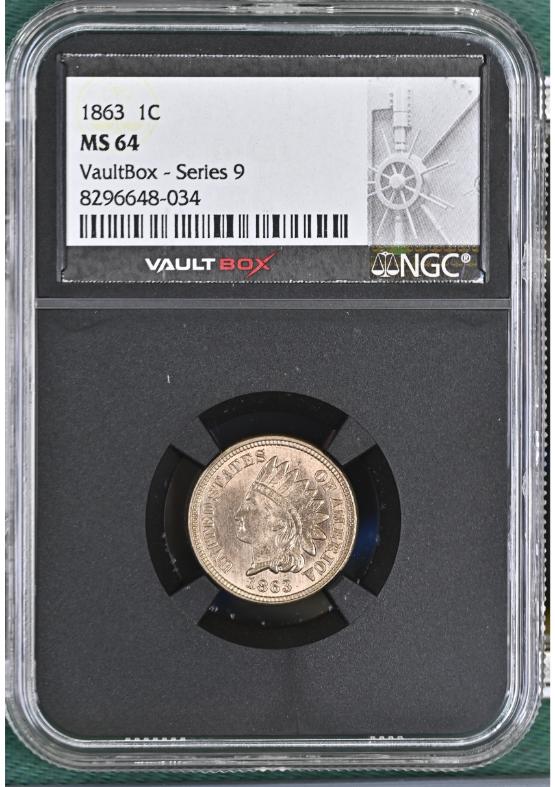 1863 1C NGC MS64 FRONT