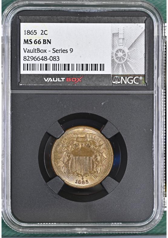 1865 2C NGC MS66BN FRONT