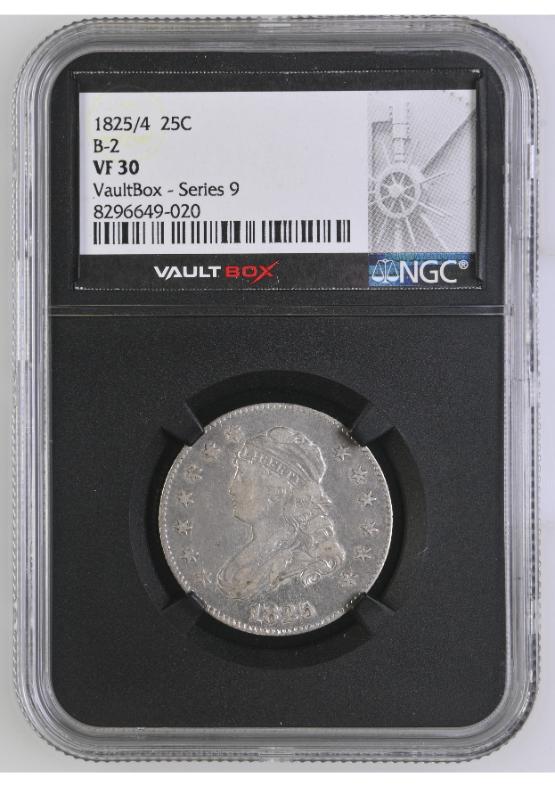 1825/4 B-2 25C NGC VF30 FRONT