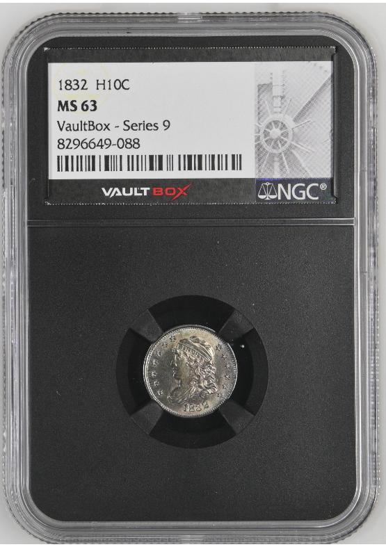 1832 H10C NGC MS63 FRONT