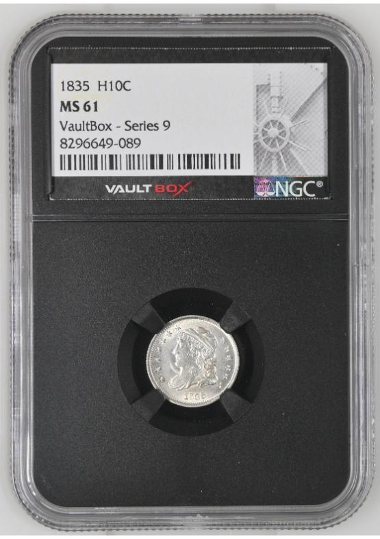 1835 H10C NGC MS61 FRONT