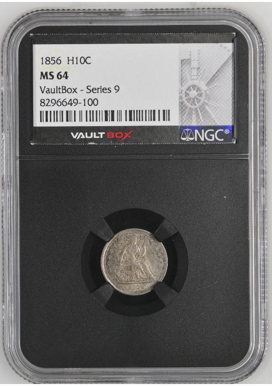 1856 H10C NGC MS64 FRONT