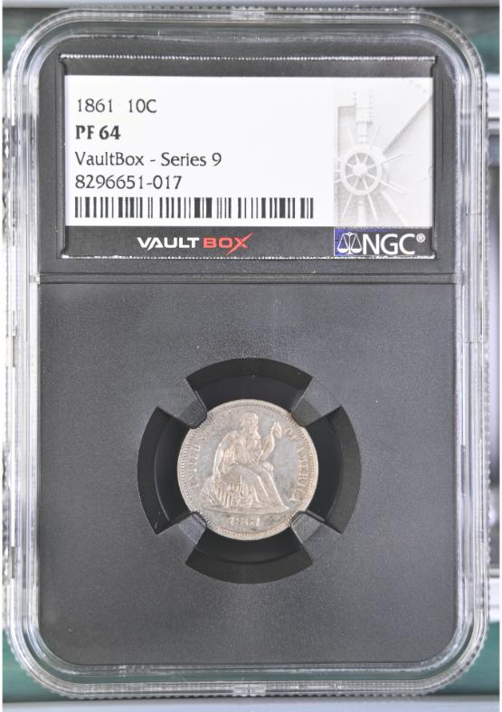 1861 10C NGC PF64 FRONT