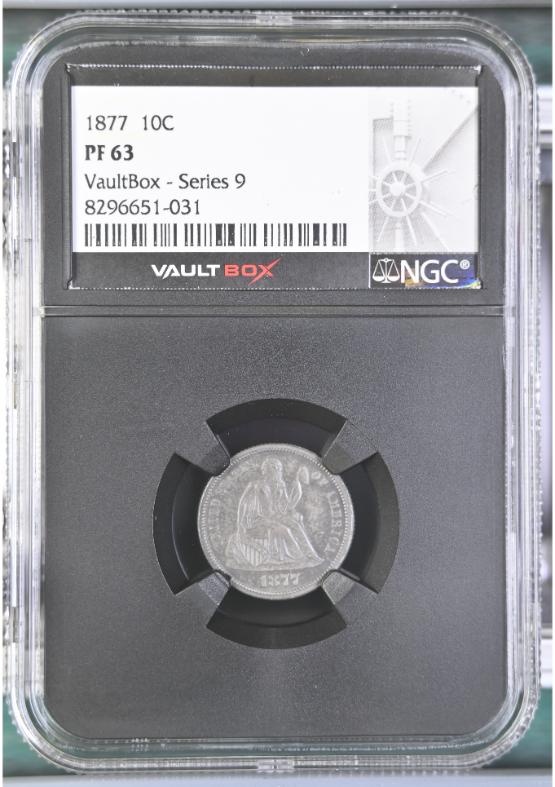 1877 10C NGC PF63 FRONT