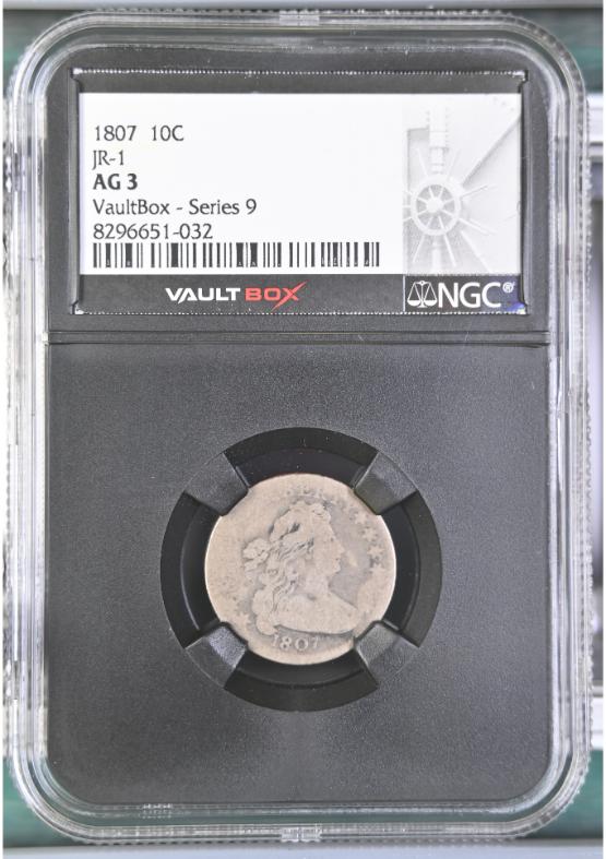 1807 JR-1 10C NGC AG3 FRONT