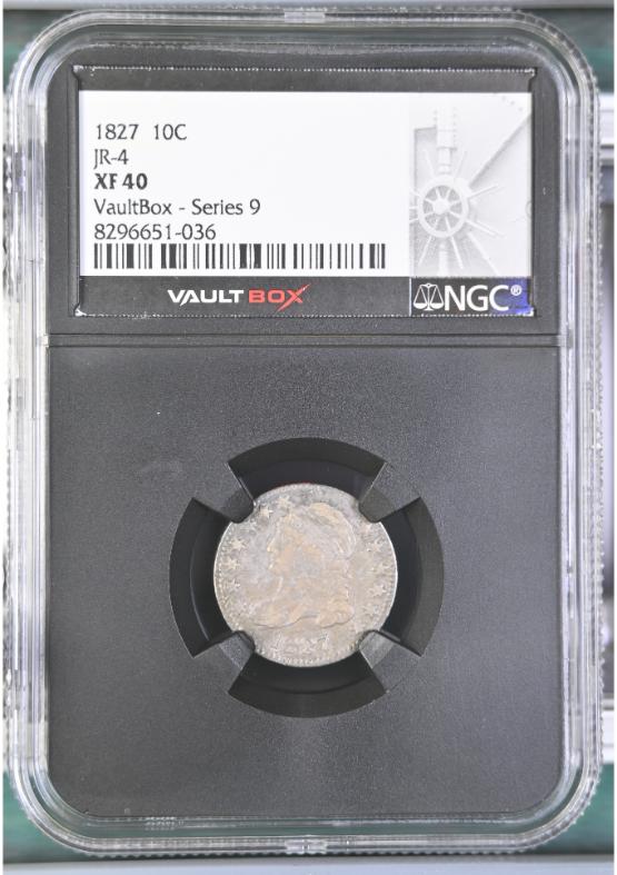1827 JR-4 10C NGC XF40 FRONT