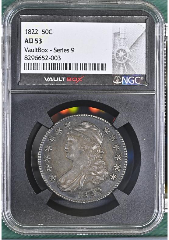 1822 50C NGC AU53 FRONT