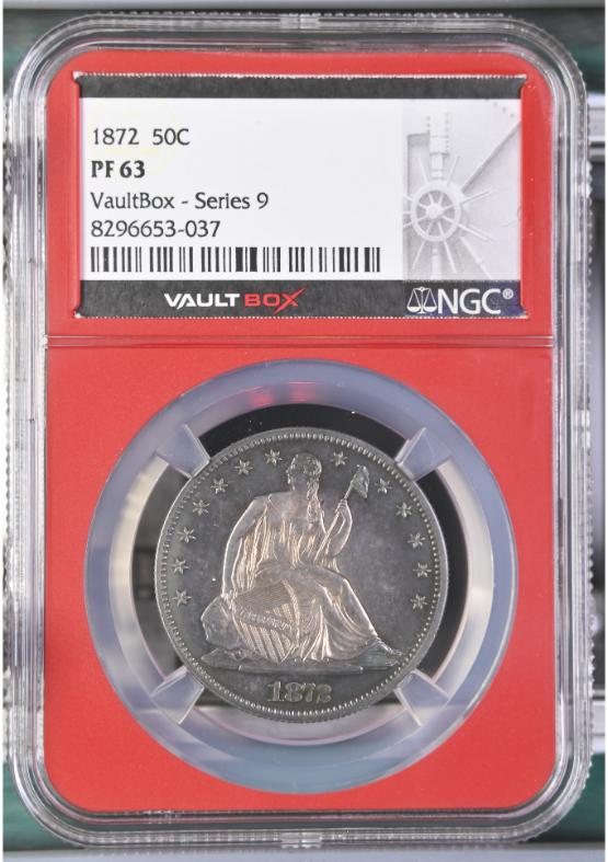 1872 50C NGC PF63 FRONT
