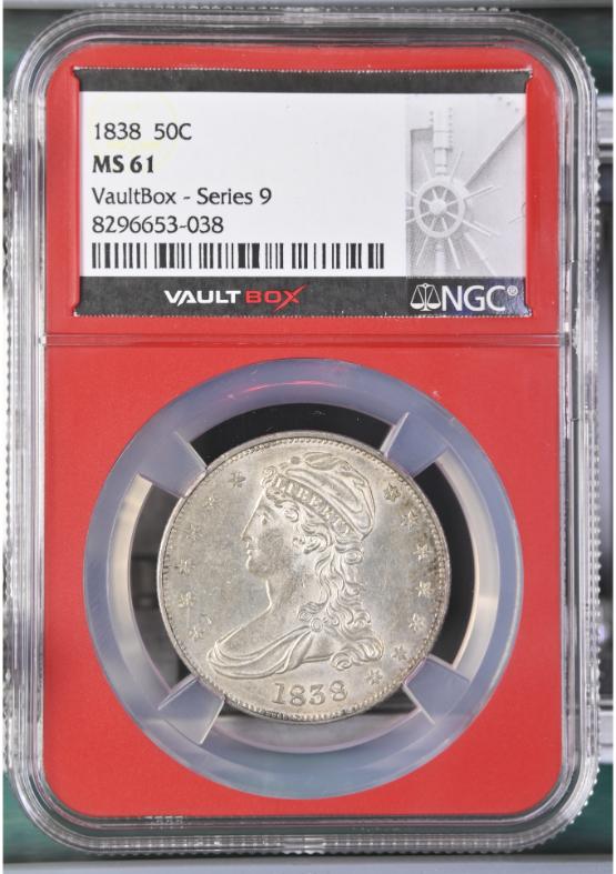 1838 50C NGC MS61 FRONT