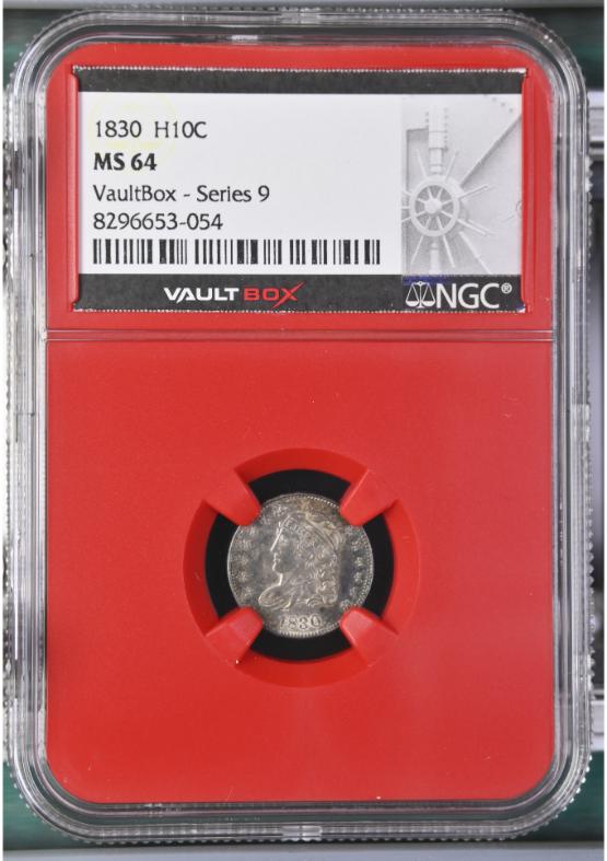 1830 H10C NGC MS64 FRONT