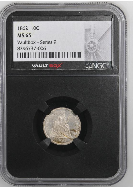 1862 10C NGC MS65 FRONT
