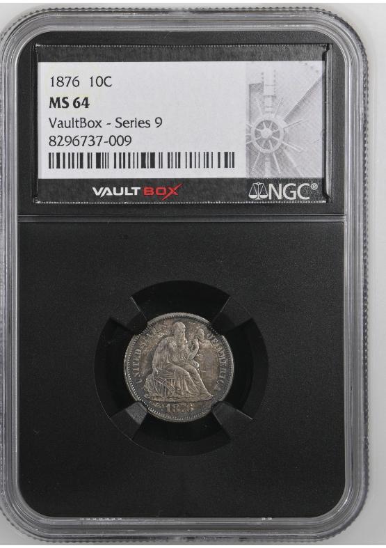 1876 10C NGC MS64 FRONT
