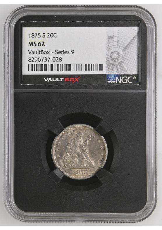 1875-S 20C NGC MS62 FRONT