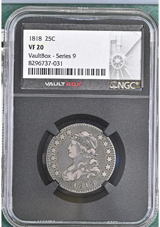 1818 25C NGC VF20 FRONT