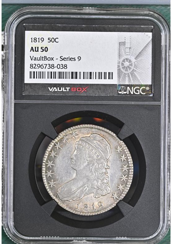 1819 50C NGC AU50 FRONT