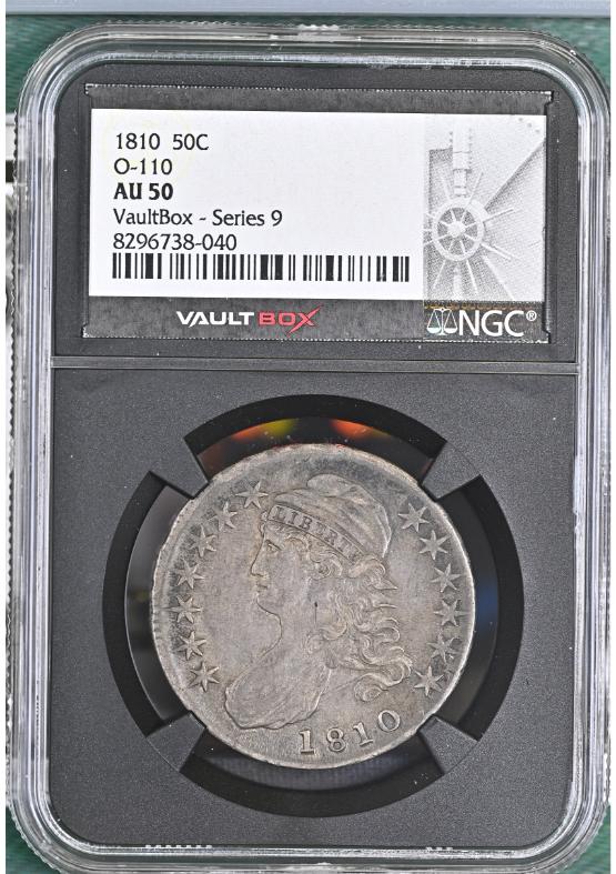 1810 O-110 50C NGC AU50 FRONT