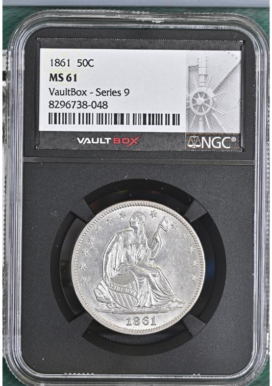 1861 50C NGC MS61 FRONT