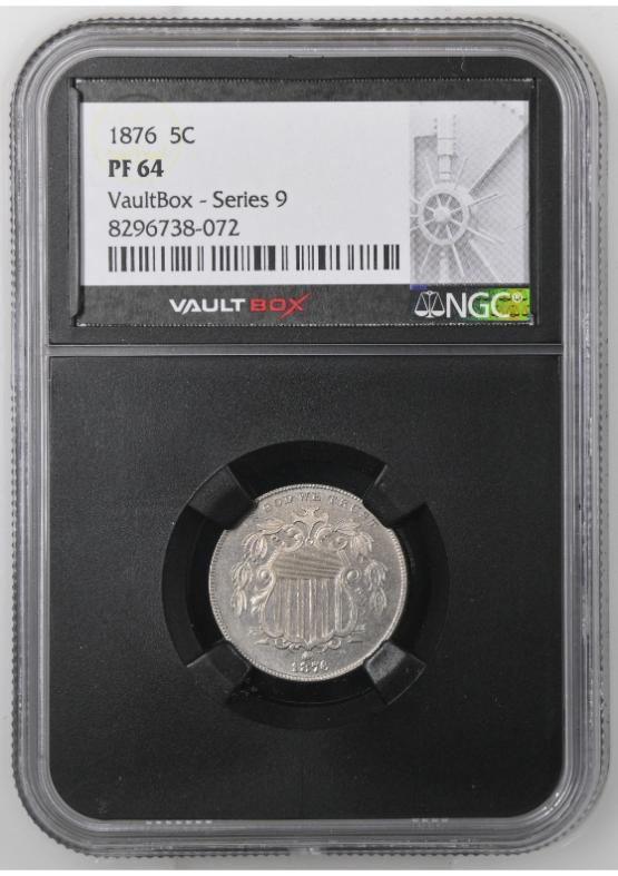 1876 5C NGC PF64 FRONT